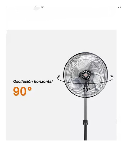 Ventilador 3 En 1 Tres Aspas Metalicas 18 PuLG Con Pedestal
