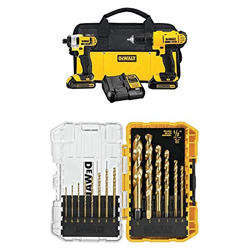 Dewalt Dck240c2 20v Taladro De Litio Driverimpact Combo Kit 