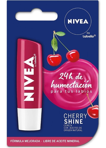 Nivea Labello Cherry Shine Cereza P/labios Magistral Lacroze