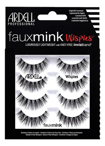 Ardell Pestañas Postizas Faux Mink Wispies Multipack, 1 P...