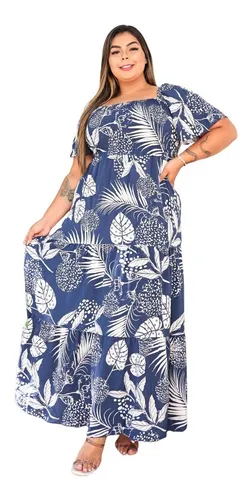 Vestido Manga Princesa Plus Size