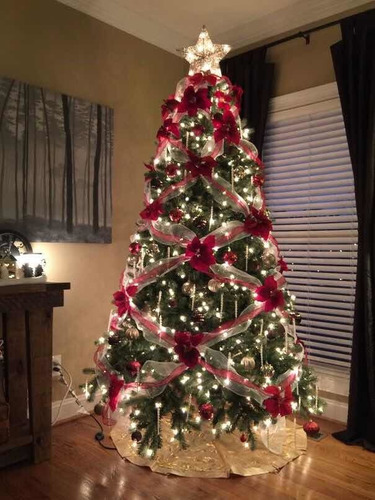 Arbol De Navidad Frondoso De Hojas 1.80 Mts X 90 Cm (tetero)