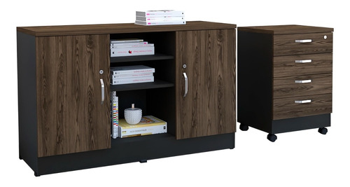 Archivador 4c + Gabinete 2p Home Office