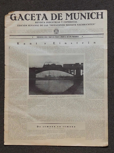 Revista Gaceta De Munich 1923 Conservadas Rev Antigua