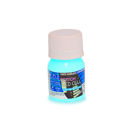 Imagem 1 de 2 de Tinta Ponto Glow Para Alça E Massa De Mira 25ml Cor Azul Esv
