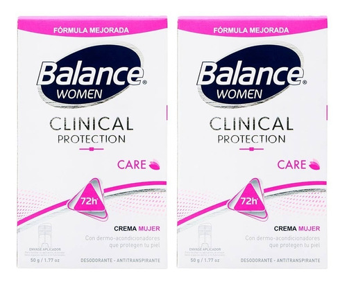Desodorante Balance Clinical Mujer Pack X2