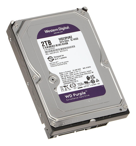 Disco Duro Western Digital Purple 2tb 5400rpm Sata 6gbs