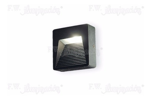 Imagen 3 de 5 de Aplique Baliza Pared Aluminio Para Exterior Escalerita / Nexo