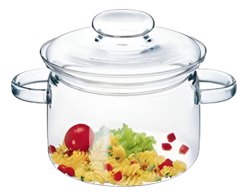 Cristalería Simax 2 Quart Glass Pot | Con Tapa, Asas Resiste