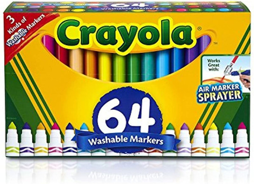 Juego De Marcadores Lavables Crayola, Regalo Para Niños, Ma