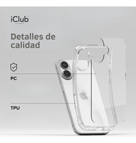 Funda Ringke Para Iphone 16 Fusion Clear Transparente Iphone 16