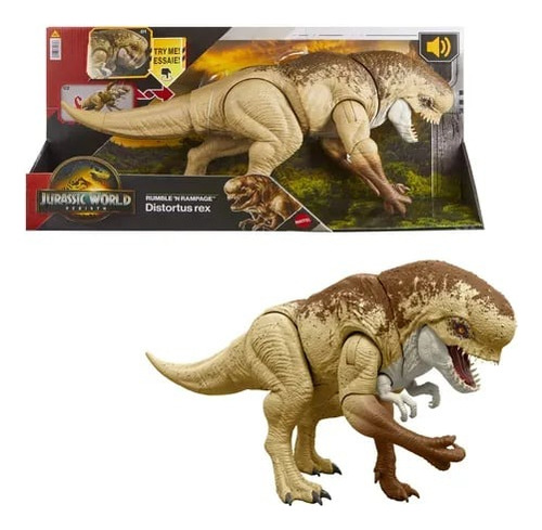 Jurassic World Rebirth Distortus Rex Rumble N Rampage (Usado)