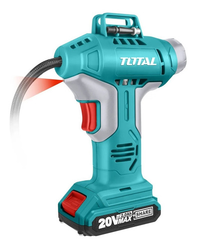 Imagen 2 de 6 de Inflador Inalámbrico De Mano 20v Total TACLI2001 150 psi sin batería ni cargador