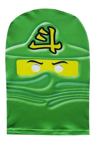 Imagem 3 de 9 de Fantasia Infantil Ninjago Lego Samurai Ninja C/touca Luvas