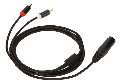 Cable Xlr Macho A 2 Rca, Alta Fidelidad, Señal Clara, Sin Pé