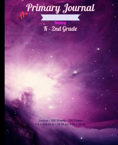 Libro: Primary Composition Notebook: Space Nebula, Grades K-