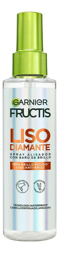 Garnier Fructis Liso Diamante Spray Alisador con Baño de Brillo 150ml, con Complejo de Keratina y Aceite de Argán, 100H Brillo Intenso y 72H Liso Sin Frizz, Protección Térmica