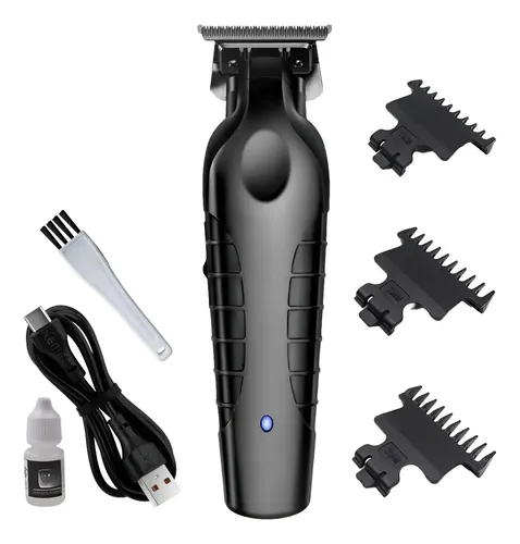 Maquina Corte Cabelo Acabamento Portátil com carregamento USB Km-...