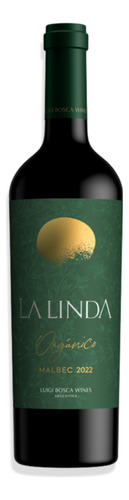 Vino Tinto La Linda Orgánico Malbec 750ml Luján De Cuyo