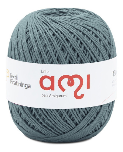 Linha Ami Para Amigurumi Têxtil Piratininga Com 250mts Cor 038- Cinza