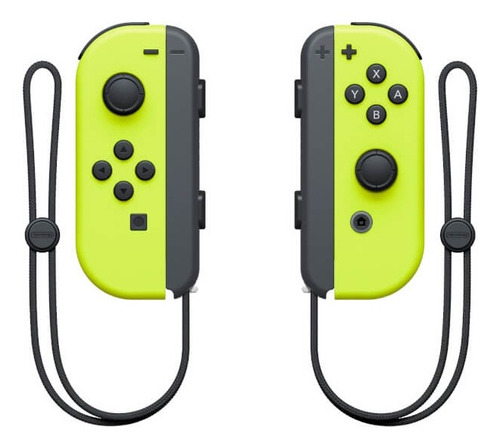 Controle joystick sem fio Nintendo Switch Joy-Con (L)/(R) Neón amarelo-néon