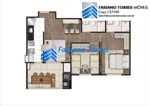 Apartamento Para Venda Em Santo André, Campestre, 3 Dormitórios, 1 Suíte, 2 Banheiros, 1 Vaga - Heredita_2-439651
