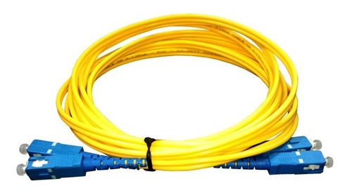 Cable De Fibra Optica Amp Duplex 2 Metros Monomodo Sc Sc