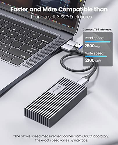 Adaptador Orico Nvme Ssd Carcasa De 40 Gbps M.2 A Usb-c Para