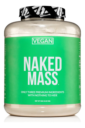 Naked Vegan Mass - Protena En Polvo Natural Vegana, 8 Libras