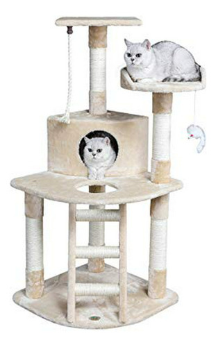 Cat Tree Esquinero, Mueble Para Gatos Compatible Con Interio