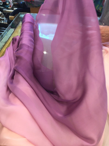 Imagen 3 de 7 de Gasa De Seda Natural Estampada Importada - Diseños Degradé
