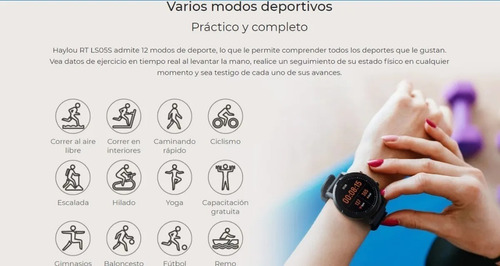 Imagen 7 de 9 de Smartwatch Haylou Rt Ls05s Reloj Inteligente Android Ios