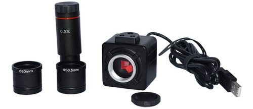 Microscópio Trinocular 2000x Acromatico C/ Câmera 5mp Usb