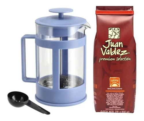 Café Juan Valdez Colina + Cafetera Prensa Francesa 800 Ml | Cuotas sin  interés