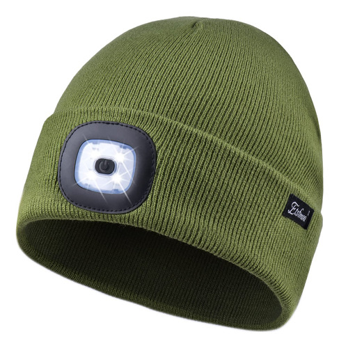 Etsfmoa - Gorro Tejido Con Luz Led, Unisex, Regalos Para Ho.