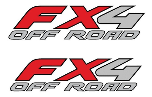 Ford Pick Up Fx4 Off Road Stickers Costado Batea 