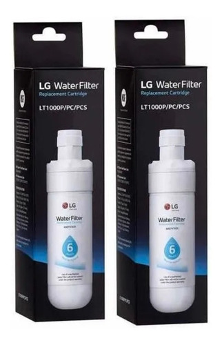 Imagen 2 de 2 de Filtro De Agua LG Lt1000p Adq747935 Dos Unidades (2 Pack)