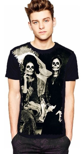 Camiseta Adolescente Cranio Caveira Mexicana - Mulher