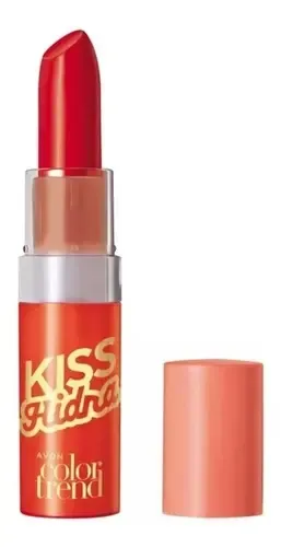 Rouge à Lèvres Avon SUGAR LIPS KISS N'GO - Teinte Pêche Scintillante - Ultra Pigments, Longue Tenue