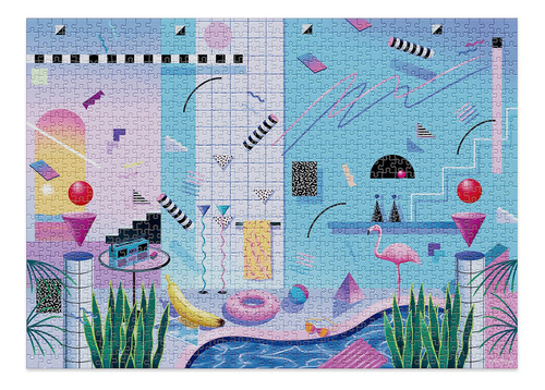 Puzzle Cloudberries Junto A La Piscina, 1000 Piezas, Diseño