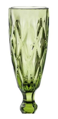 6 Copas Cristal Vino Flauta Libia Grande 170ml Color Color Olivo