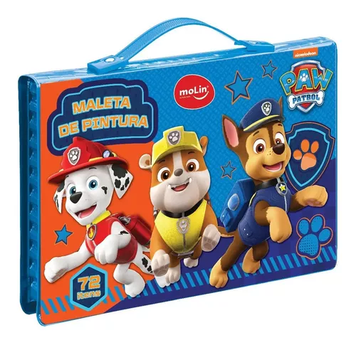 Kit Infantil Colorir Box c/12 Lápis Patrulha Canina