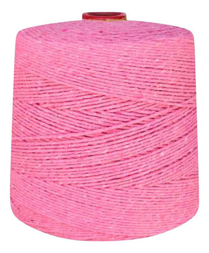 Barbante Eco Brasil 8 Fios 1 Kg Linha Tricô Crochê Coloridas Cor Rosa