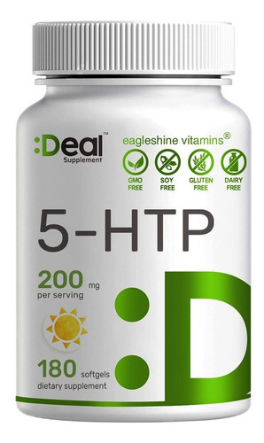 5 Htp 180 Caps Para Dormir Ansiedad Gaba Deal Supplement Sabor ND