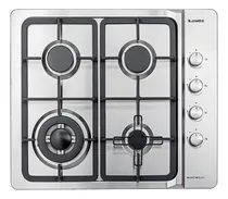 Comprar Anafe De Empotrar A Gas James 4h Agt Inox G3 4 Hornallas Color Gris