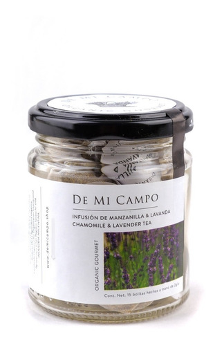 Té Orgánico Manzanilla&lavanda De Mi Campo 30gr- 15 Saquitos