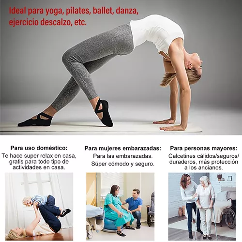 Calcetines de Pilates de alta calidad para mujer, calcetines de Yoga a