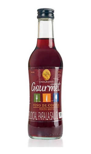 Vino Casa Grajales Gourmet Tinto Seco X275 Ml