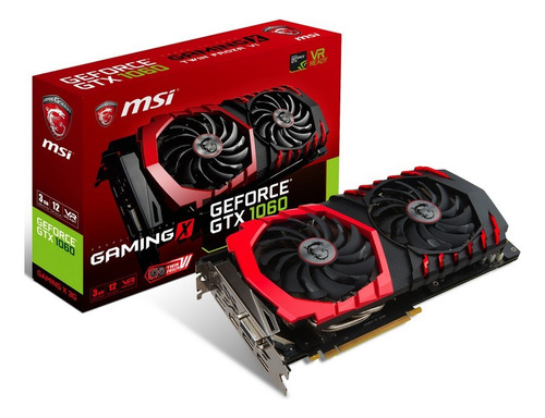 Placa De Video Nvidea Geforce Msi Gtx 1060 Gamin X 3gb Gddr5