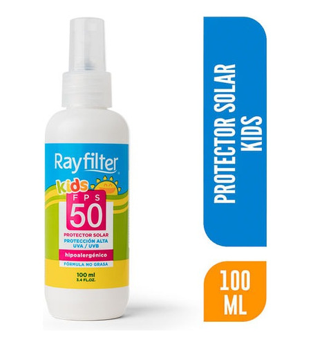 Rayfilter Protector Solar Spray Kids Fps 50 100 Ml